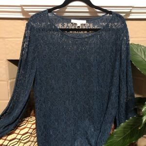 Loft Green Lace Top